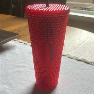 Starbucks Vibrant Red Textured Accent Cup